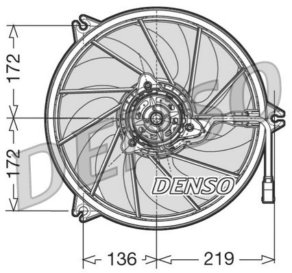 DENSO DER21010 Fan, engine cooling