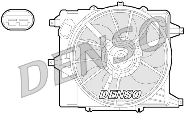 DENSO DER23003 Fan, engine cooling