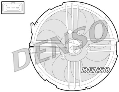 Fan, engine cooling DENSO DER32009