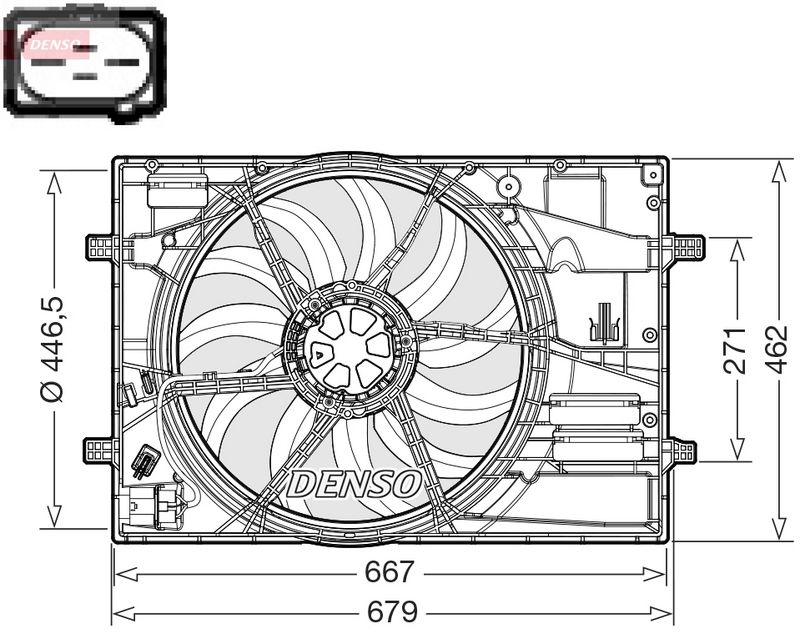 DENSO DER32018 Fan, engine cooling