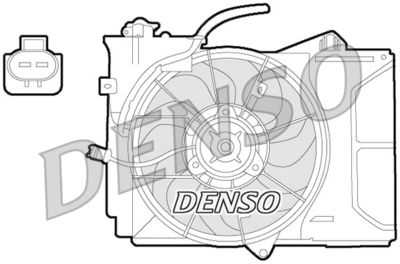 Fan, engine cooling DENSO DER50001