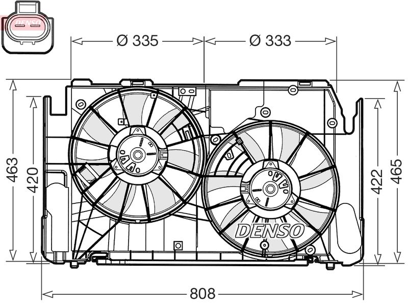DENSO DER50002 Fan, engine cooling