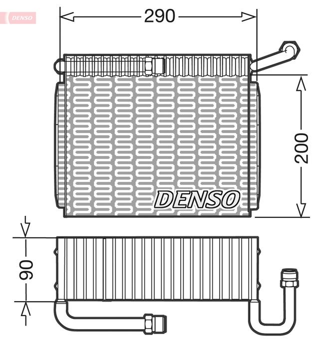 DENSO DEV01005 Evaporator, air conditioning