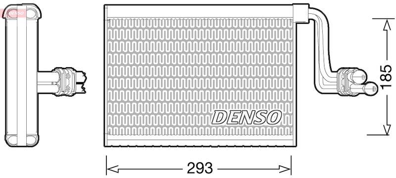 DENSO DEV05002 Evaporator, air conditioning