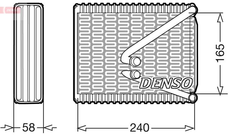 DENSO DEV09010 Evaporator, air conditioning