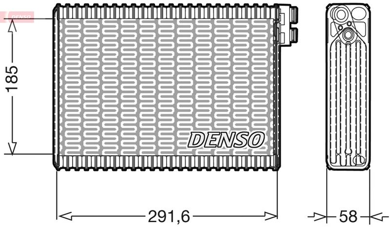 DENSO DEV09013 Evaporator, air conditioning
