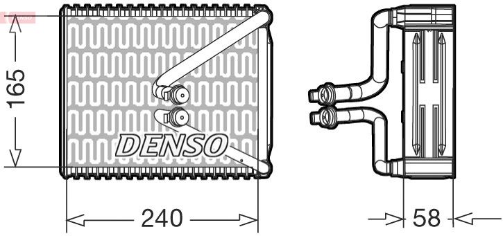DENSO DEV09080 Evaporator, air conditioning