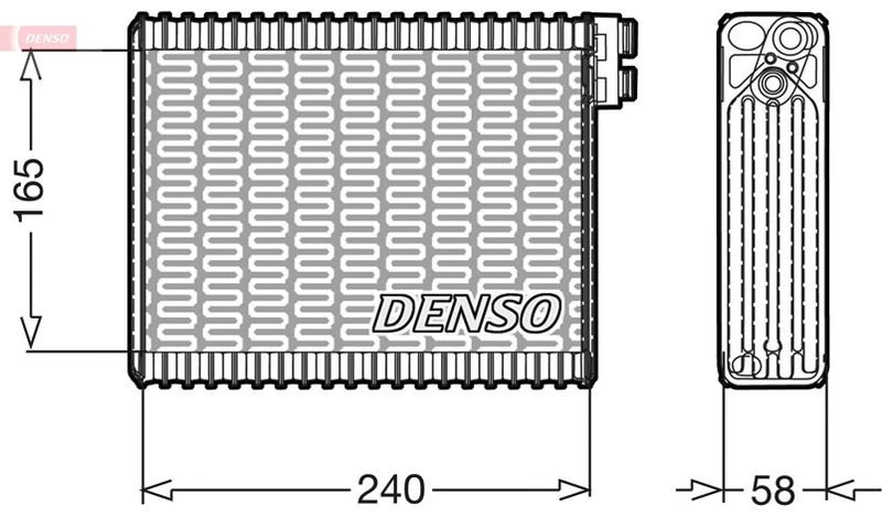 DENSO DEV21004 Evaporator, air conditioning