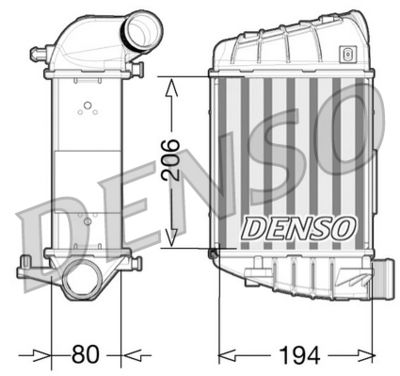 Charge Air Cooler DENSO DIT02028