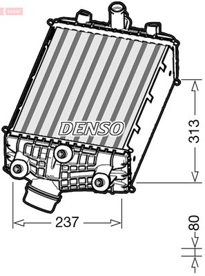 Charge Air Cooler DENSO DIT28001