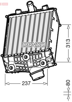 Charge Air Cooler DENSO DIT28002