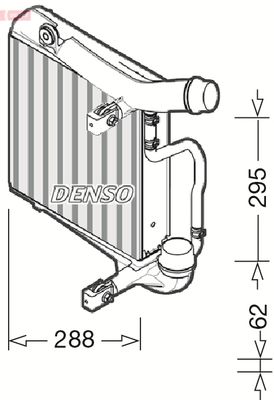 Charge Air Cooler DENSO DIT28025