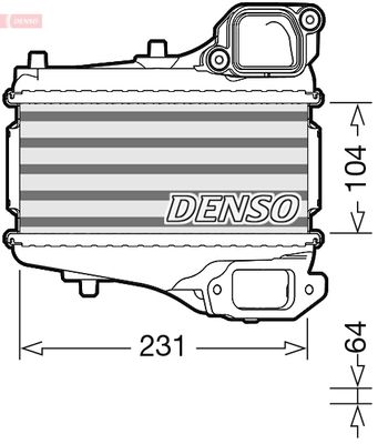 Charge Air Cooler DENSO DIT40001