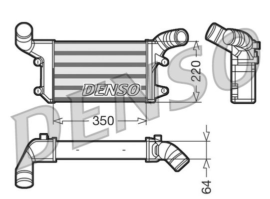 DENSO DIT45002 Charge Air Cooler