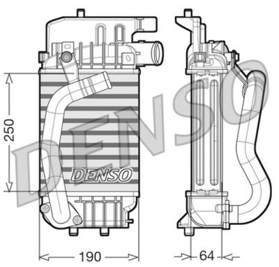 Charge Air Cooler DENSO DIT50004