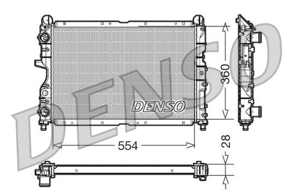 DENSO DRM01003 Radiator, engine cooling