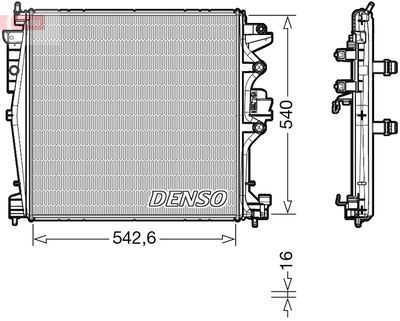 Radiator, engine cooling DENSO DRM01004