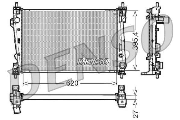 DENSO DRM01006 Radiator, engine cooling