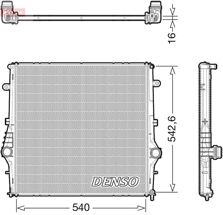 DENSO DRM01008 Radiator, engine cooling