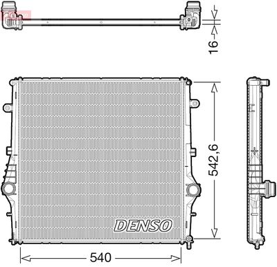 Radiator, engine cooling DENSO DRM01008