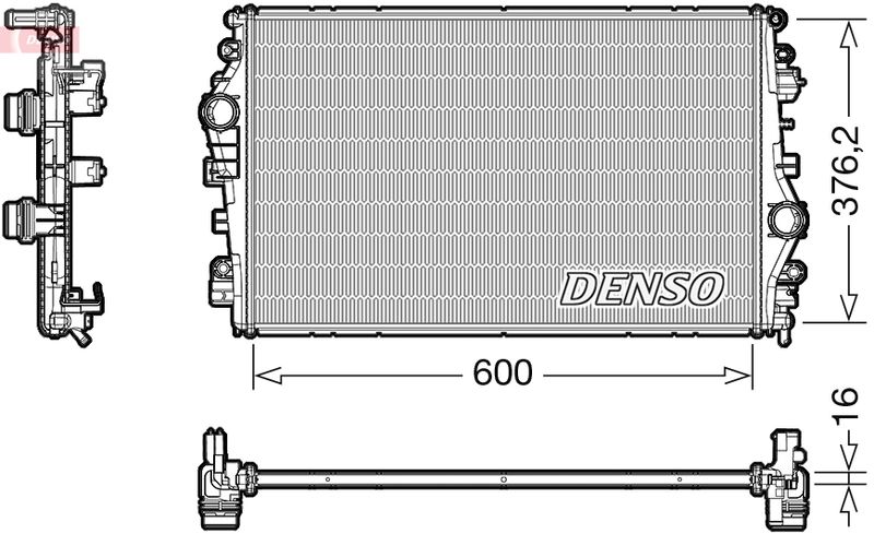 DENSO DRM01009 Radiator, engine cooling