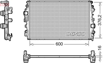 Radiator, engine cooling DENSO DRM01009