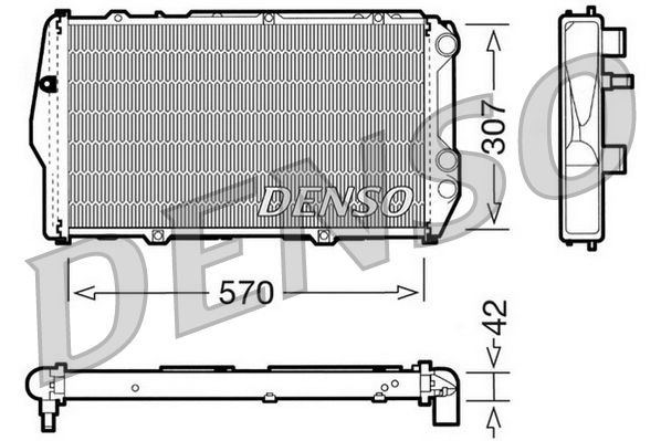 DENSO DRM02001 Radiator, engine cooling