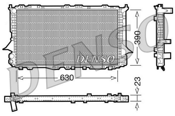 DENSO DRM02002 Radiator, engine cooling