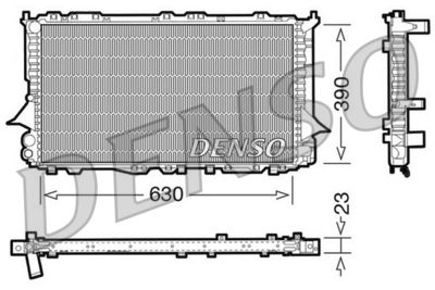 Radiator, engine cooling DENSO DRM02002