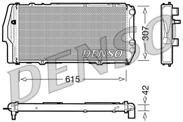 DENSO DRM02003 Radiator, engine cooling