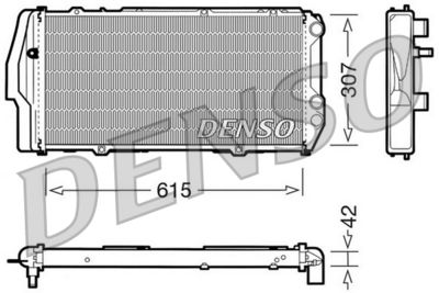 Radiator, engine cooling DENSO DRM02003
