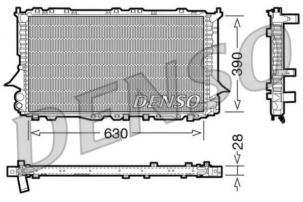 DENSO DRM02005 Radiator, engine cooling
