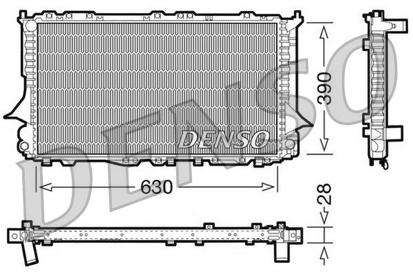 DENSO DRM02006 Radiator, engine cooling
