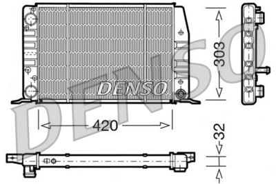 Radiator, engine cooling DENSO DRM02012