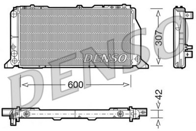 Radiator, engine cooling DENSO DRM02013