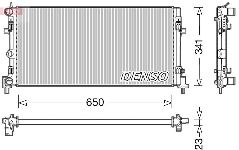 DENSO DRM02015 Radiator, engine cooling