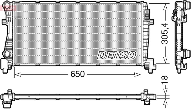 DENSO DRM02017 Radiator, engine cooling