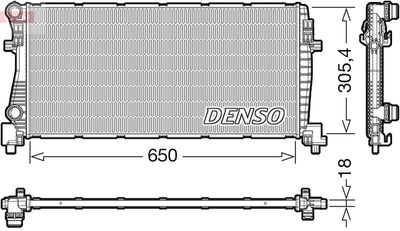 Radiator, engine cooling DENSO DRM02017