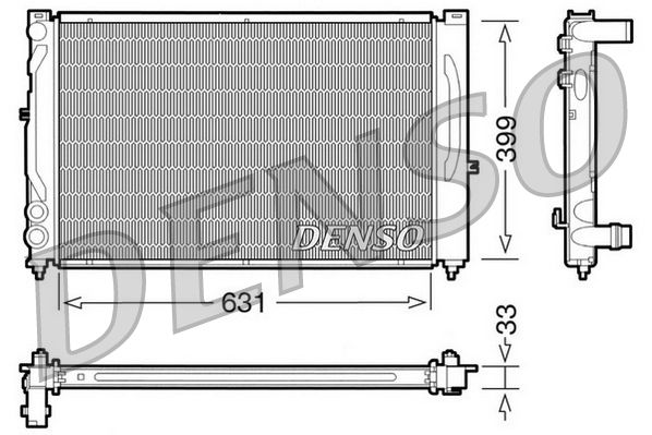 DENSO DRM02020 Radiator, engine cooling