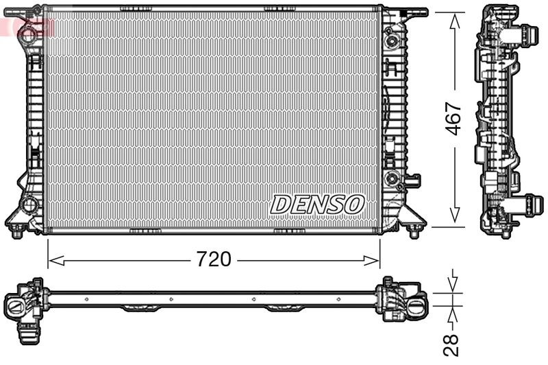 DENSO DRM02021 Radiator, engine cooling