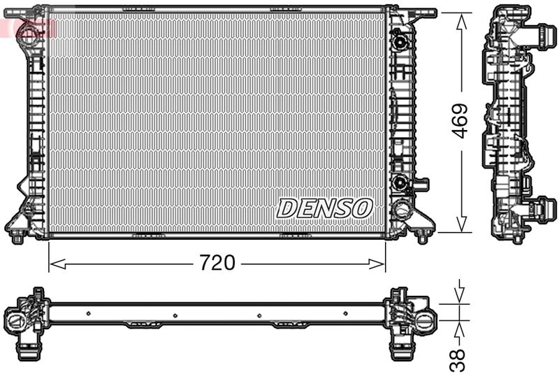 DENSO DRM02023 Radiator, engine cooling