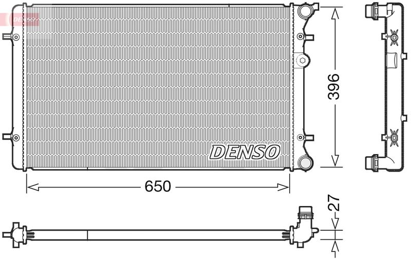 DENSO DRM02025 Radiator, engine cooling