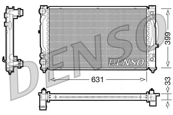 DENSO DRM02030 Radiator, engine cooling