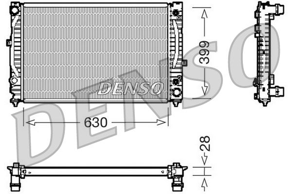 DENSO DRM02031 Radiator, engine cooling