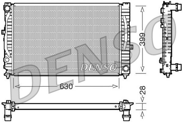 DENSO DRM02032 Radiator, engine cooling