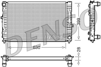 Radiator, engine cooling DENSO DRM02032