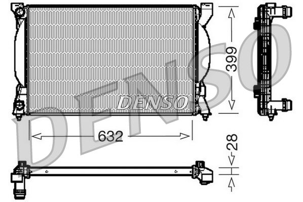 DENSO DRM02033 Radiator, engine cooling