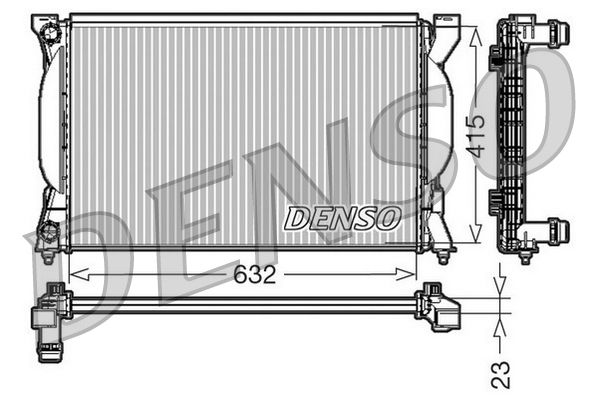 DENSO DRM02035 Radiator, engine cooling