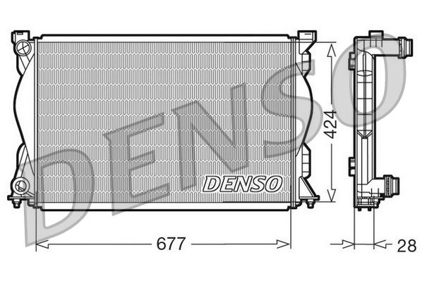 DENSO DRM02036 Radiator, engine cooling
