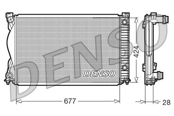 DENSO DRM02037 Radiator, engine cooling